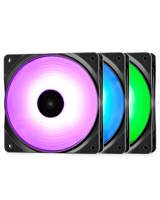 DeepCool RF120M 3in1 Brightness RGB LED Fan - Black DeepCool RF120M 3in1 Brightness RGB LED Fan - Black